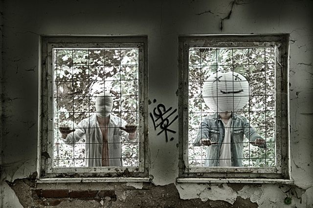 behinde the fence
